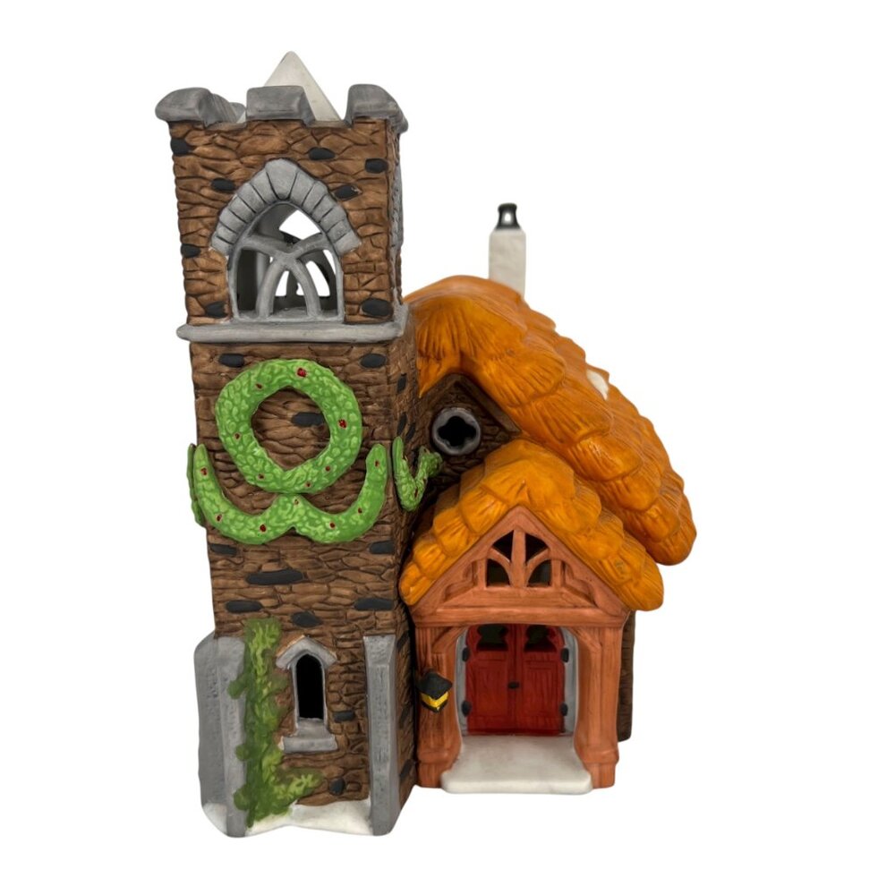 Department 56 Dickens Village Ivy Glen Church 1988 Porcelain Light-Up